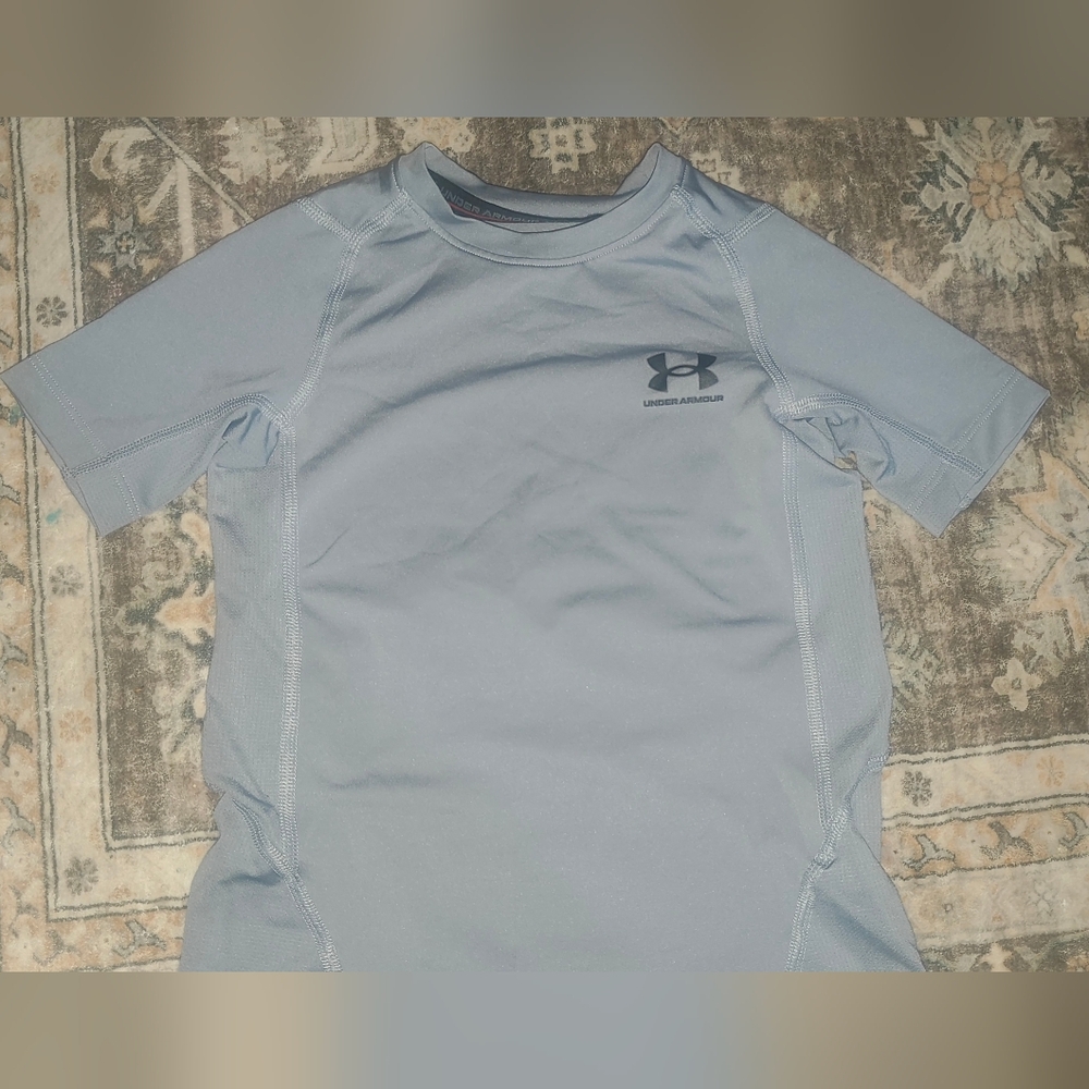 Under Armour Light Gray Youth Short Sleeve Performance Tee